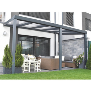 SC 4 season Wall Mounted Outdoor Gazebo Pergola Aluminum Outdoor modern gazebo