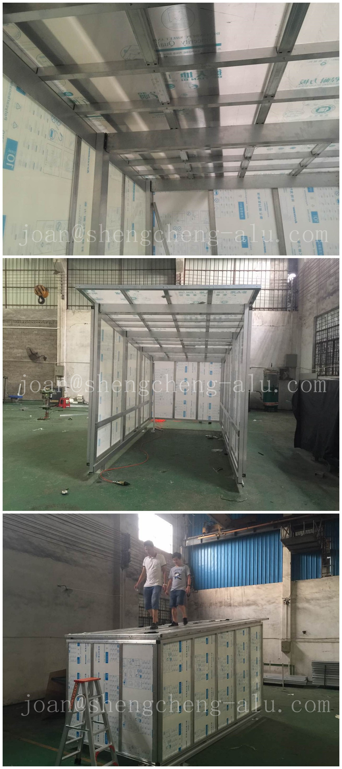 Warehouse Shelter for Supermarket Shopping Trolley or Shopping Cart Shelter