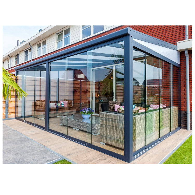 conservatory sun room glass house free standing veranda sunroom house 4 season aluminium glass sunrooms for solarium