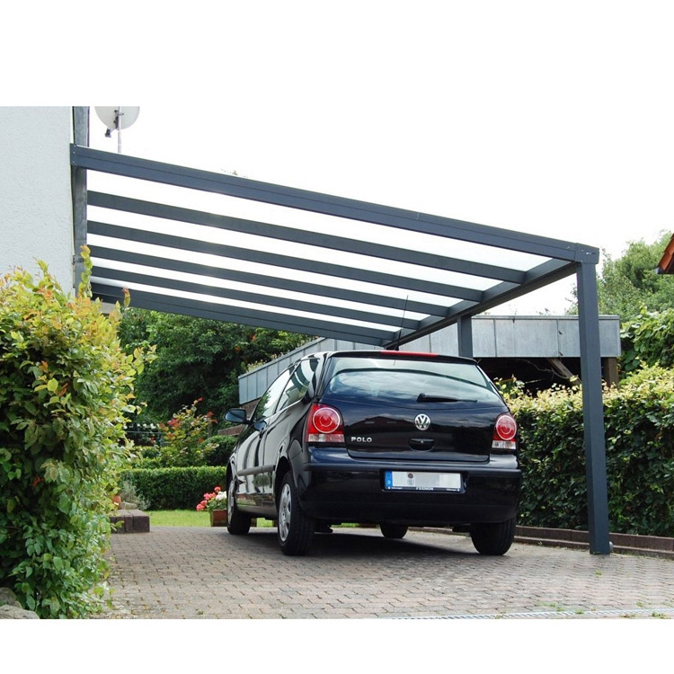 Heavy duty polycarbonate shed car garage solar foldable aluminum carport canopy for terrassendach