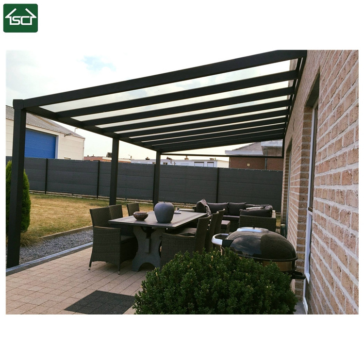 Outdoor Gazebo Pergola Aluminum Outdoor Pergola with glass Pergola Roof system