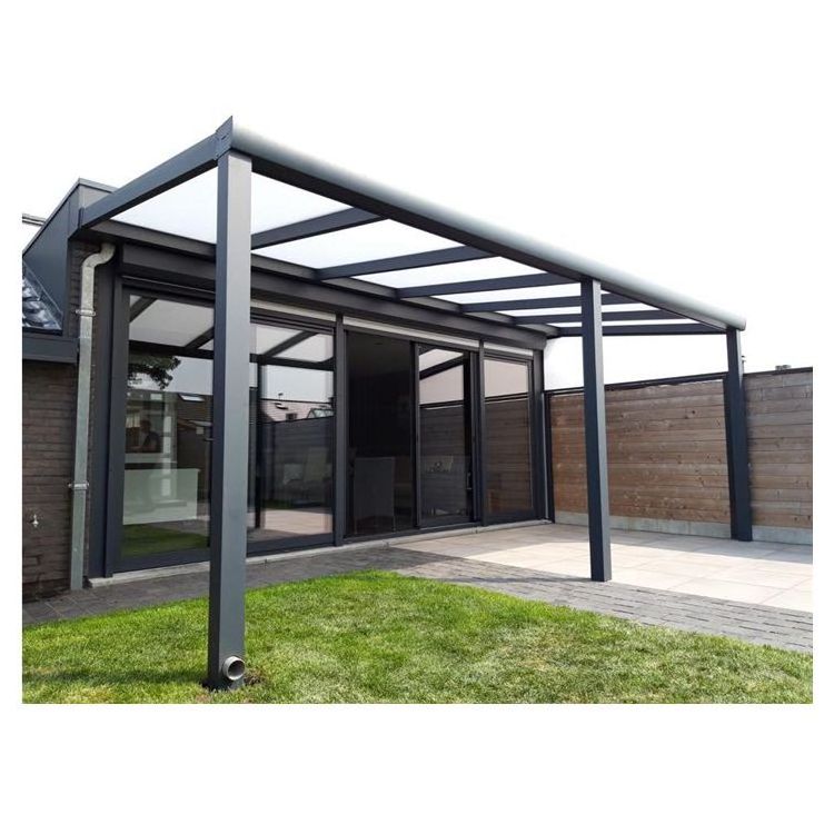 Wall Mounted Aluminium Gazebo with Polycarbonate Panel