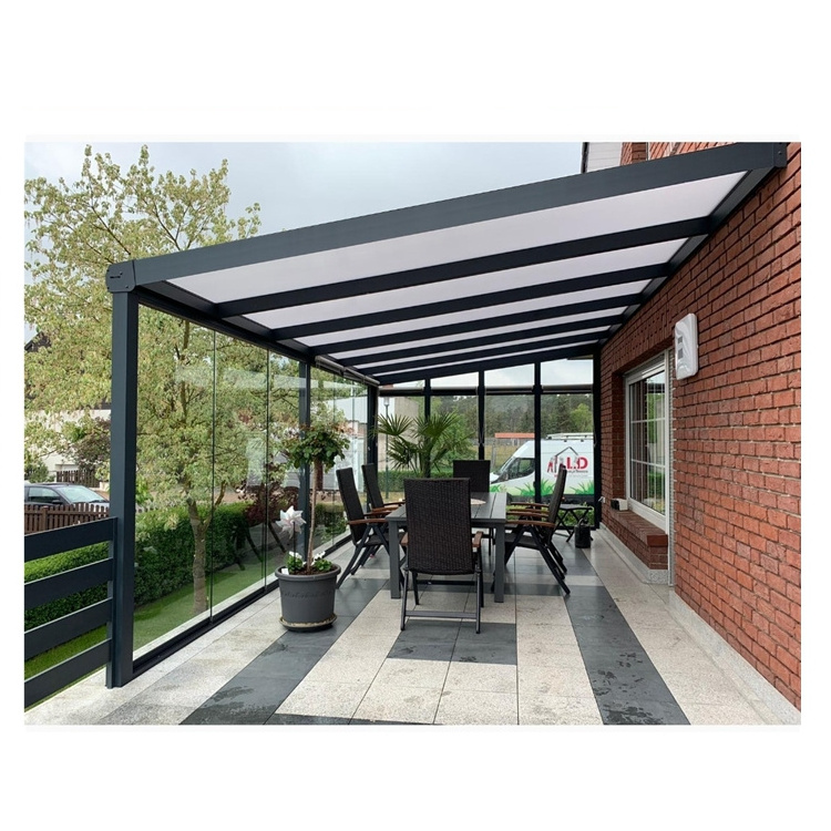 Modern Waterproof Louver Roof System Kits Pergola Gazebo Garden Bioclimatic Outdoor Aluminium Pergola