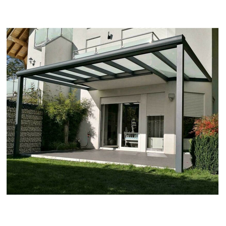 Outdoor roof Polycarbonate Patio Cover Balcony Aluminum Canopy waterproof terrace Awnings