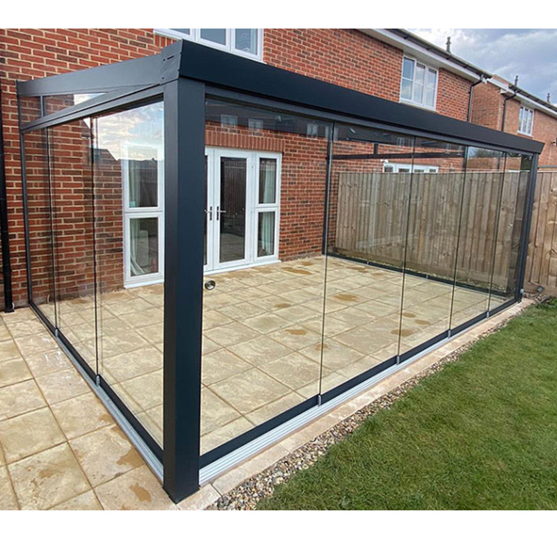 CE certification New style prefabricated sunroom cheap sunroom kits with glass sliding wall