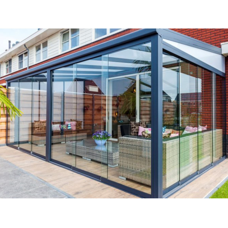 CE certification New style prefabricated sunroom cheap sunroom kits with glass sliding wall