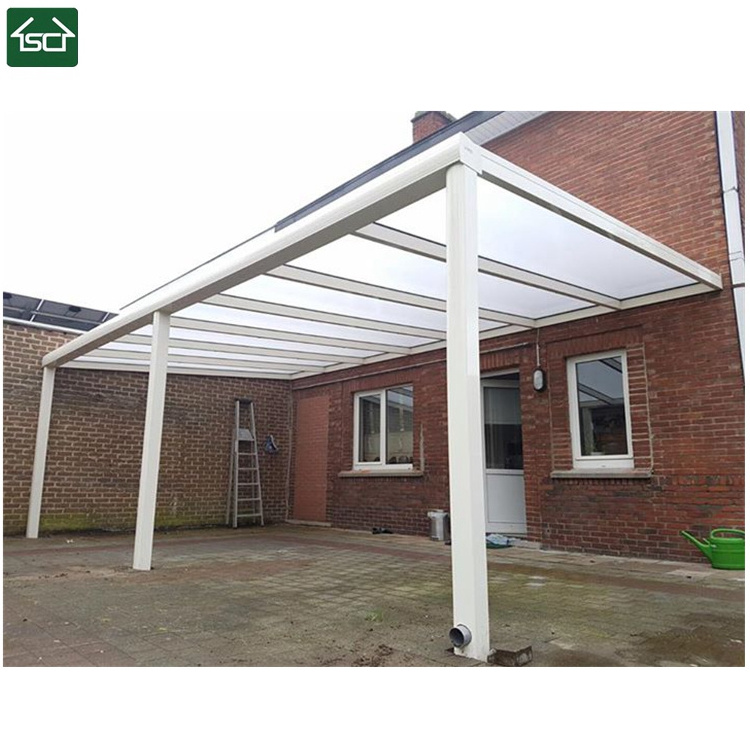 Germany Polycarbonate Portable canopy Aluminum Carports Garages with polycarbonate roof