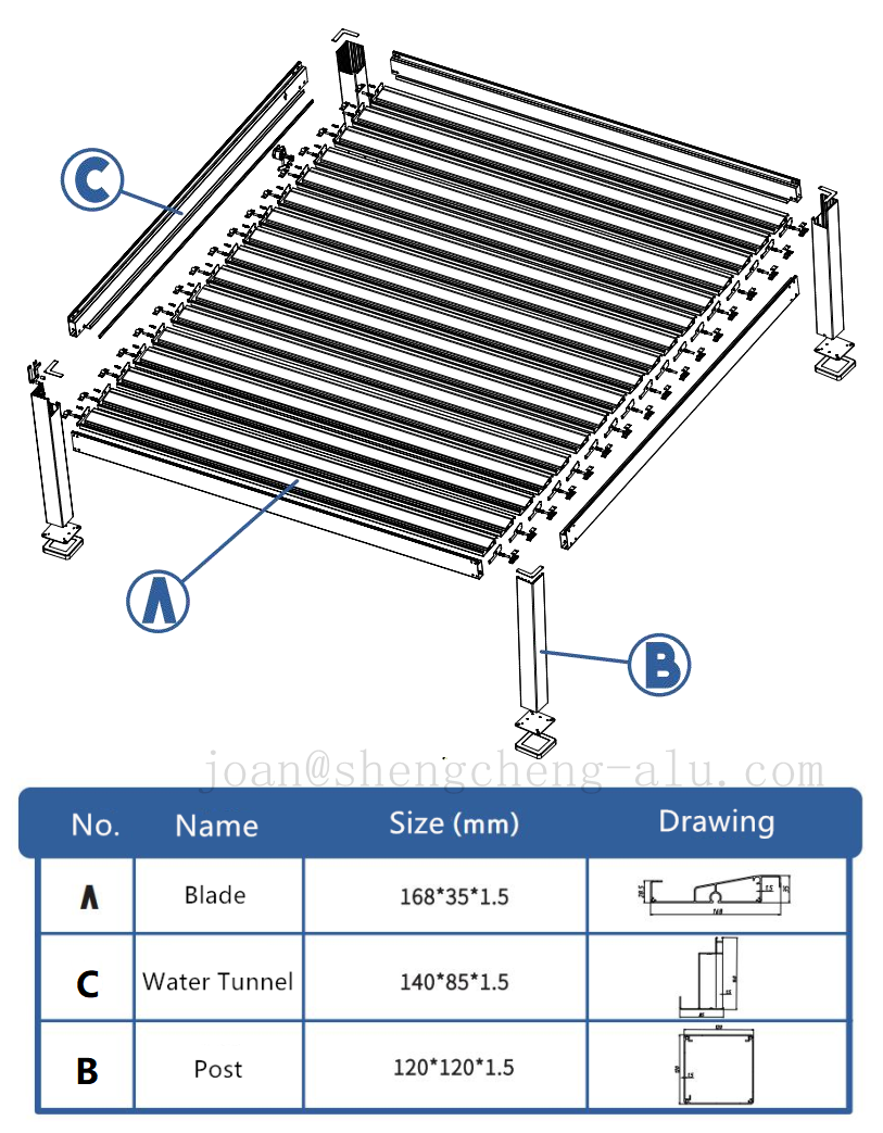 Gazebo Garden Metal Pergola Patio Awning Facility Sun Shade Waterproof Outdoor Canopy