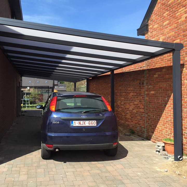 Germany Polycarbonate Portable canopy Aluminum Carports Garages with polycarbonate roof