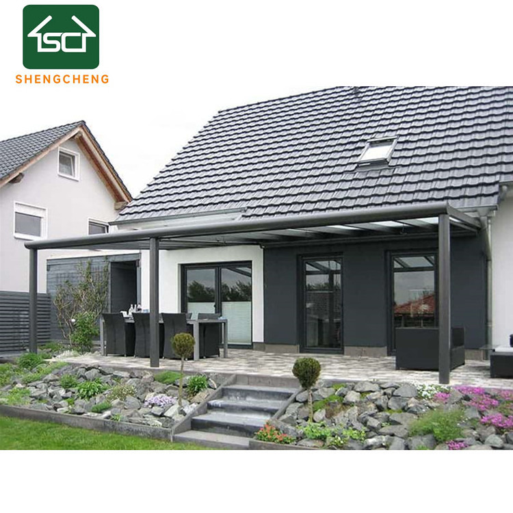 Outdoor  Veranda Aluminium Poly carbonate Glass Verandas