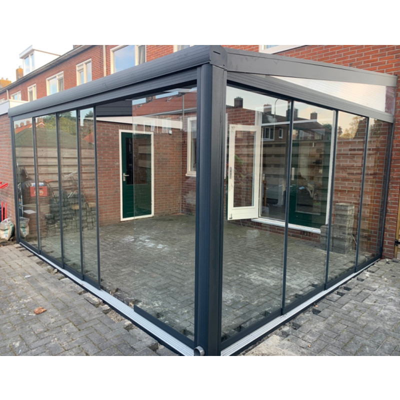 CE certification New style prefabricated sunroom cheap sunroom kits with glass sliding wall