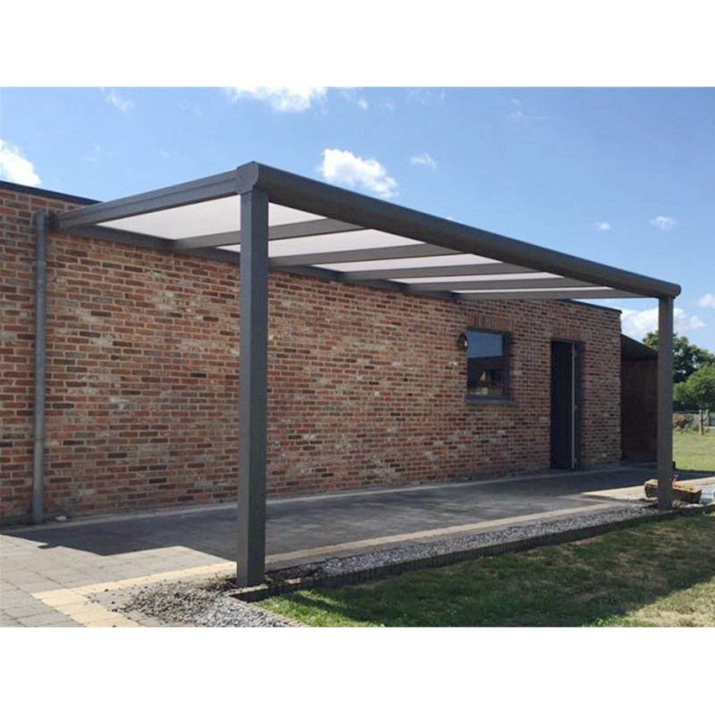 European Popular Carport Canopy Awning Shelter Patio Cover Terrace Canopies with Aluminum Sliding Door System Windproof 15 Years