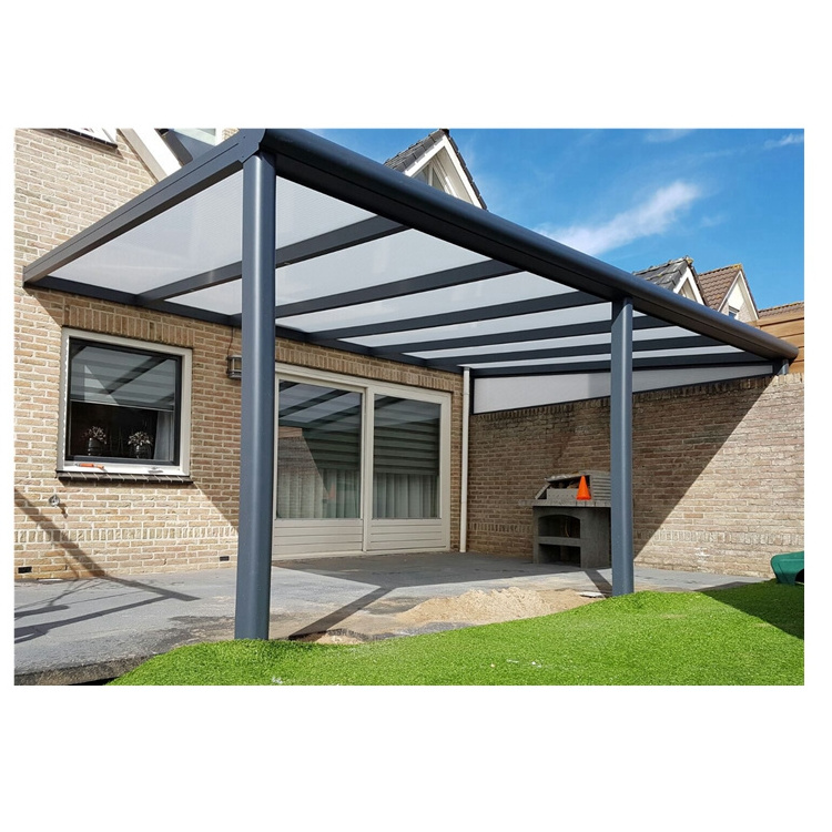 Outdoor roof Polycarbonate Patio Cover Balcony Aluminum Canopy waterproof terrace Awnings