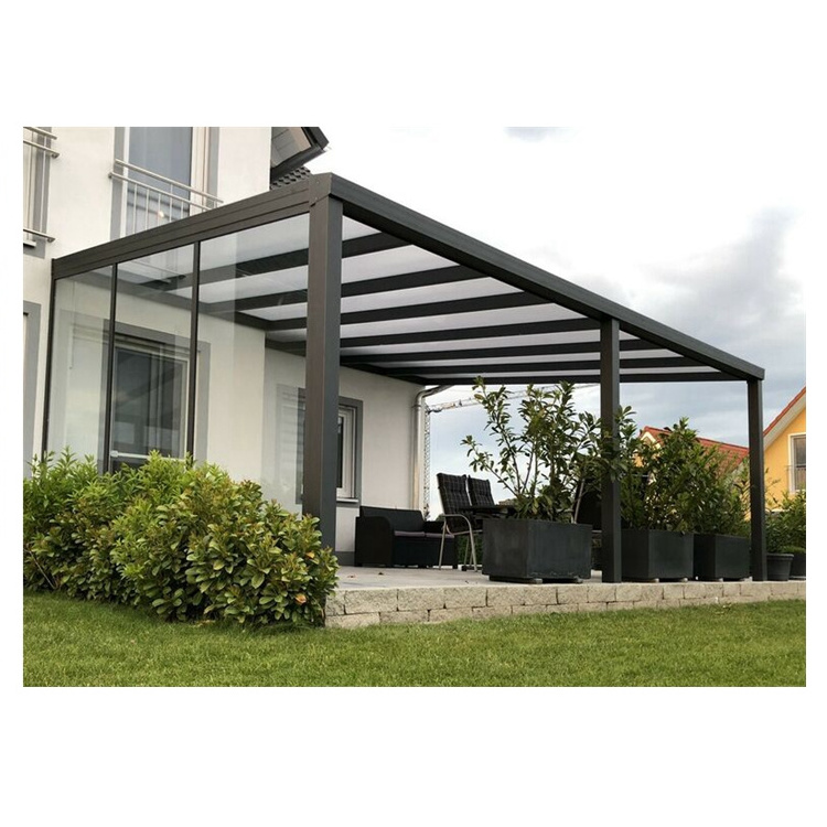 Outdoor roof Polycarbonate Patio Cover Balcony Aluminum Canopy waterproof terrace Awnings