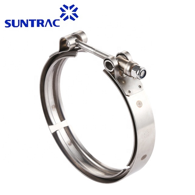 Stainless steel T bolt V band hose clamp for male and female flanges