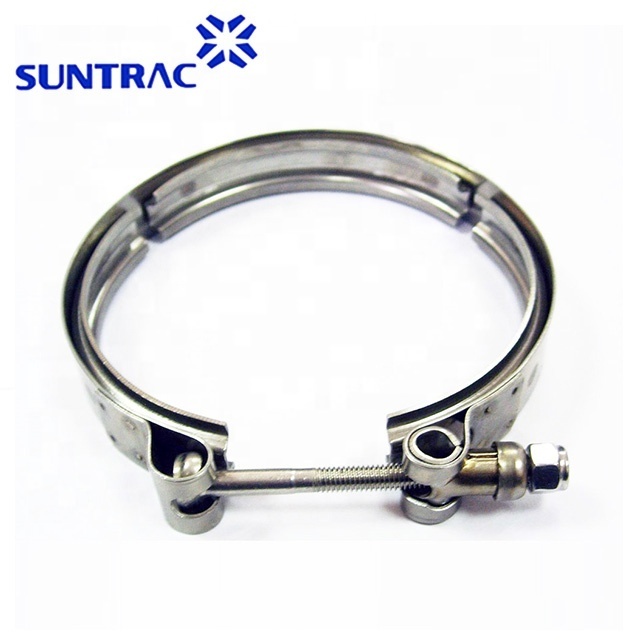 Stainless steel T bolt V band hose clamp for male and female flanges