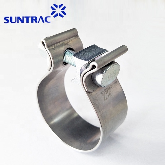 abrazadera 304SS Stainless Steel Car Turbo Use Exhaust System Pipe Coupler Joint O Ring Clamp Accuseal Band Exhaust hose Clamp