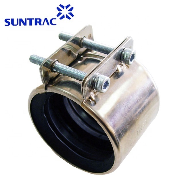 Type CHA pipe coupling/hose clamp with rubber inside abrazadera