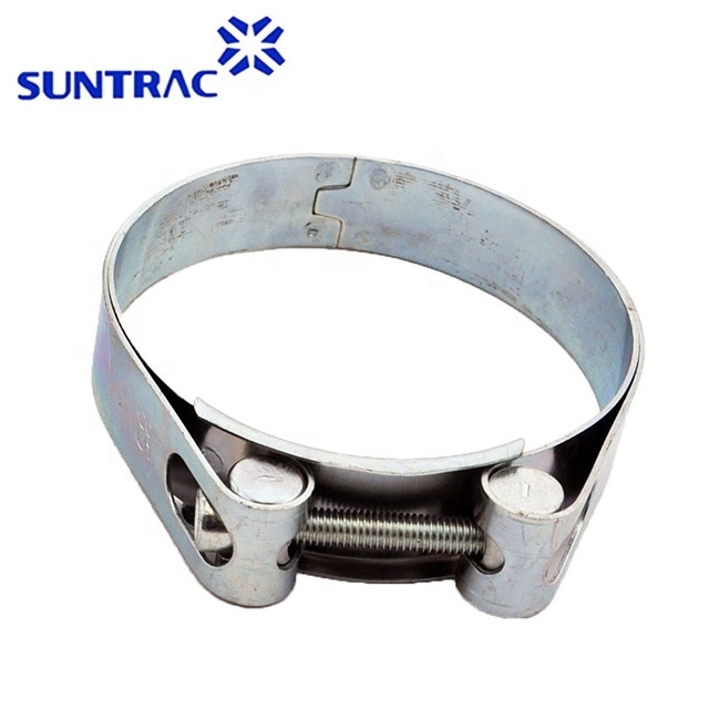 High pressure high torque single bolt with double bands super european type hose clamp