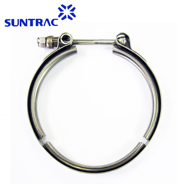 Stainless steel T bolt V band hose clamp for male and female flanges