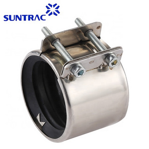 Type CHA pipe coupling/hose clamp with rubber inside abrazadera