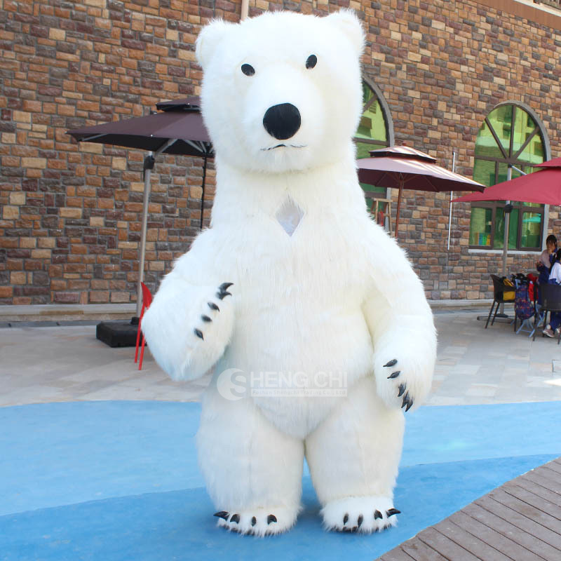 Shengchi CE Inflatable Panda Polar Bear Mascot Costume For Party