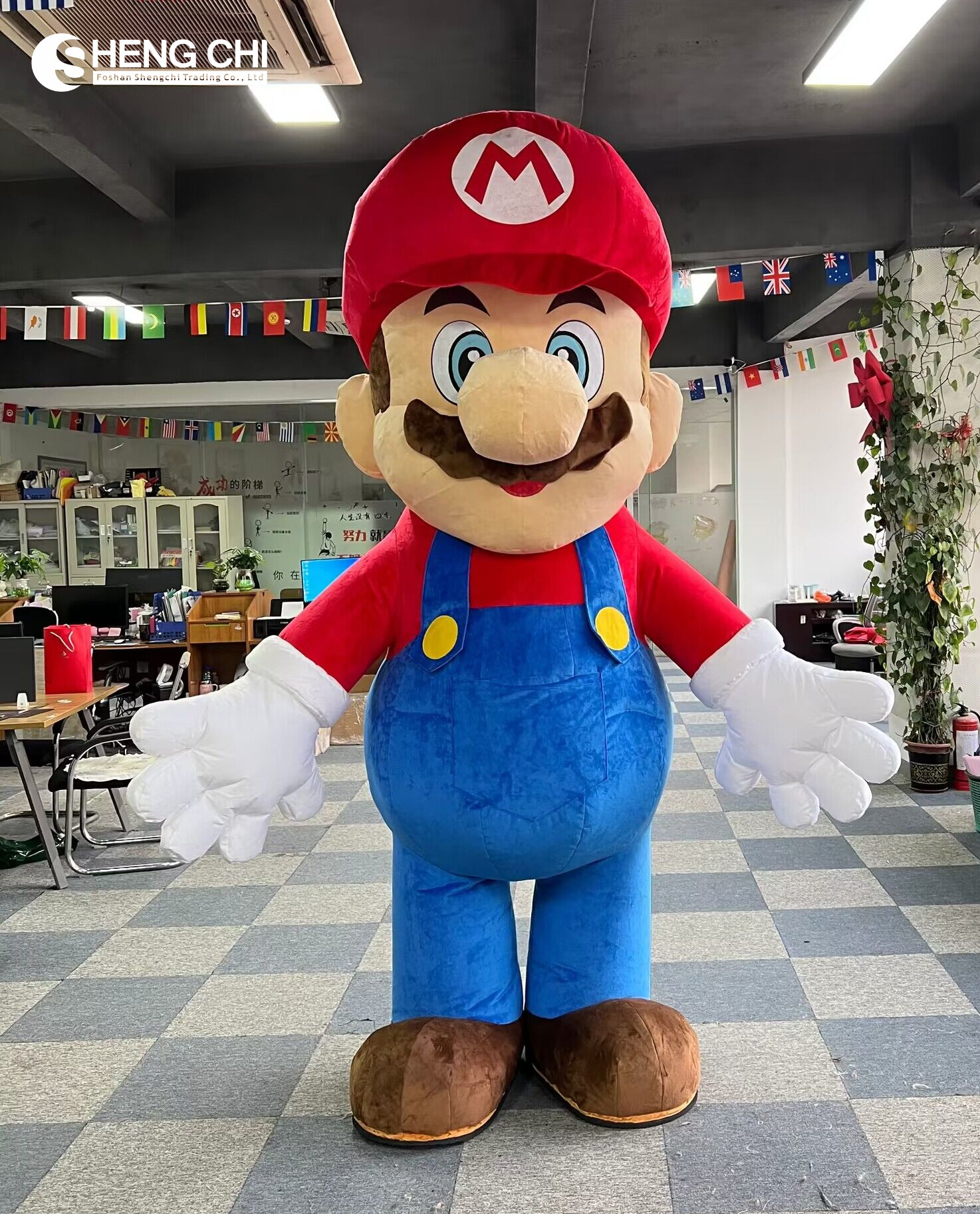 Best selling CE Inflatable Super Mario Luigi  Mascot Costume Customized Cartoon Halloween Anime Carnival FOR SALE