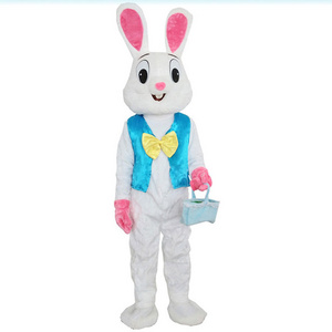 2023 hot sale soft plush rabbit costumeadult wear walking mascot costume easter rabbit mascot costume