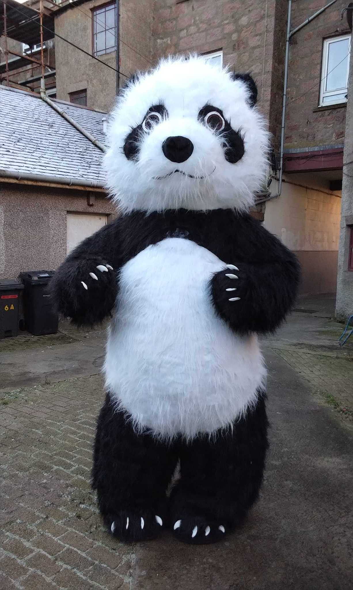 Giant Inflatable walking panda mascot costume Funny Polar Bear Mascot Costume Panda for promotional