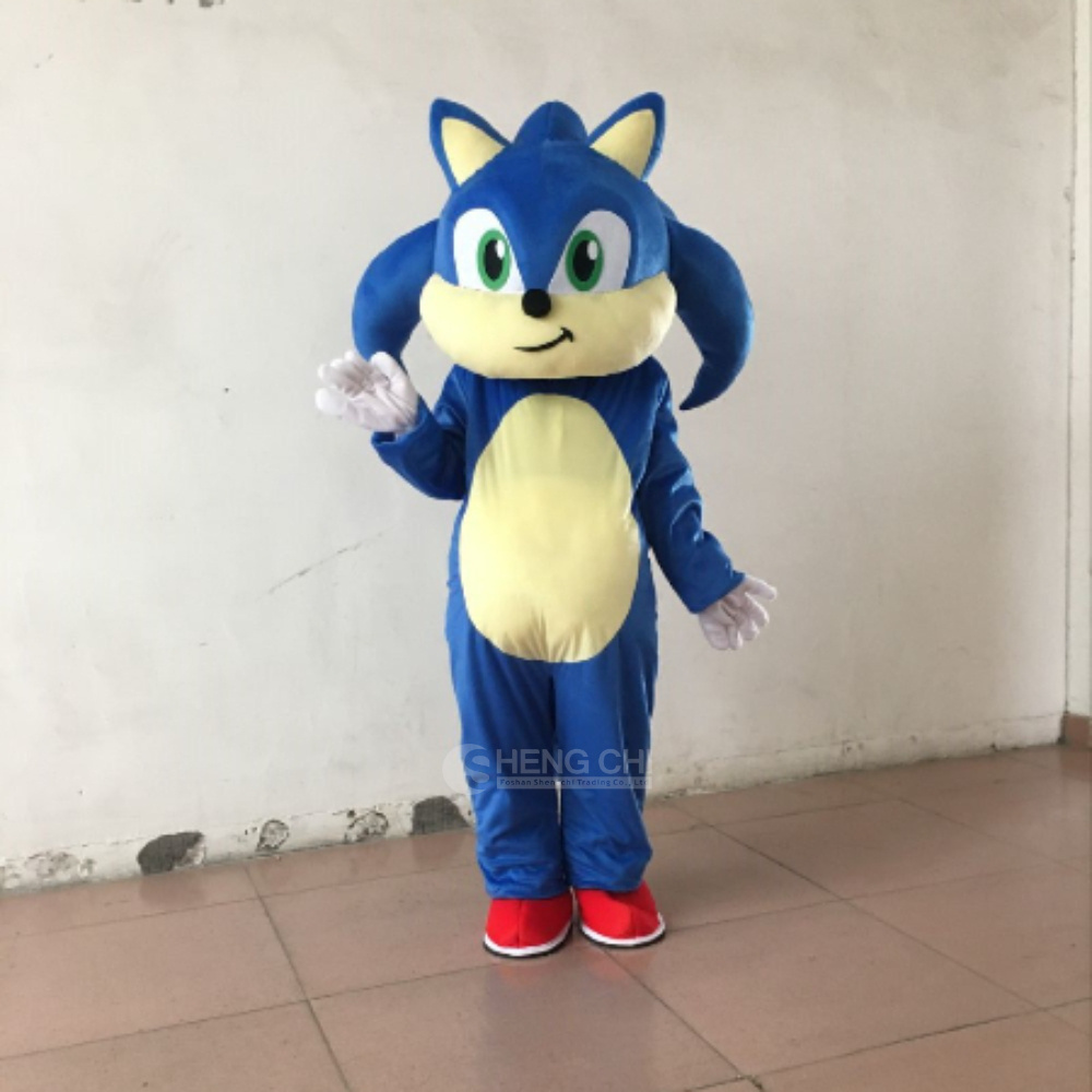 Hot Sale Sonic Hedgehog Mascot Costume Plush Mascot Watermelon Mascot Costume For Party