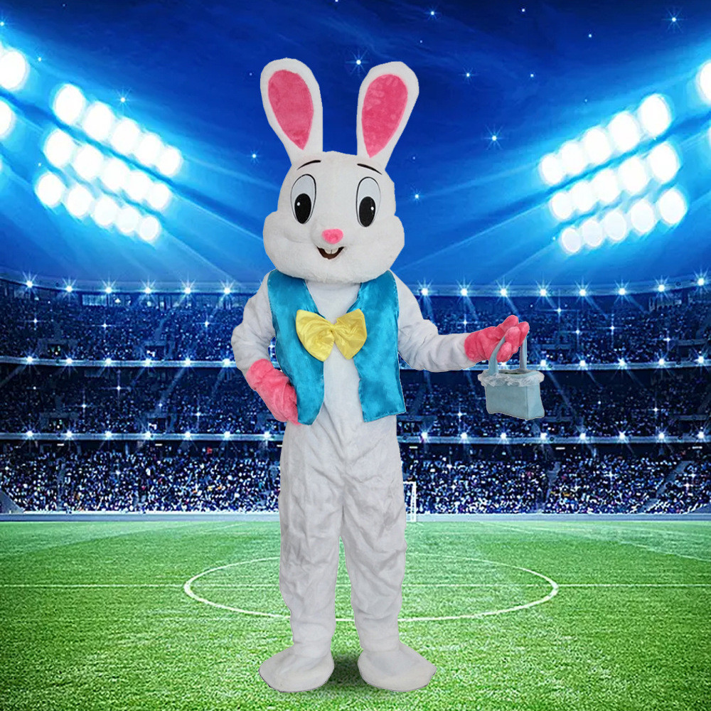 2023 hot sale soft plush rabbit costumeadult wear walking mascot costume easter rabbit mascot costume