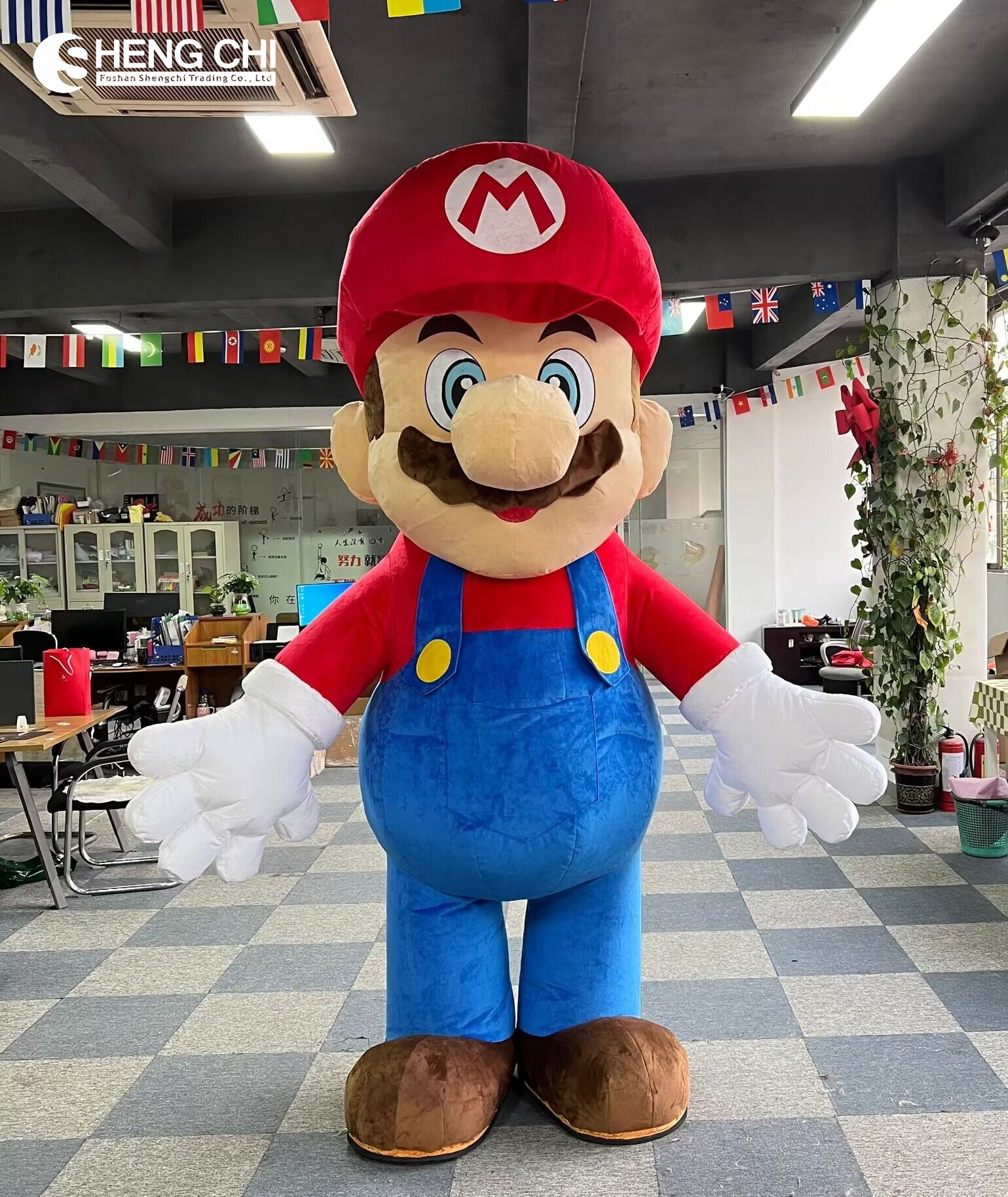 Best selling CE Inflatable Super Mario Luigi  Mascot Costume Customized Cartoon Halloween Anime Carnival FOR SALE