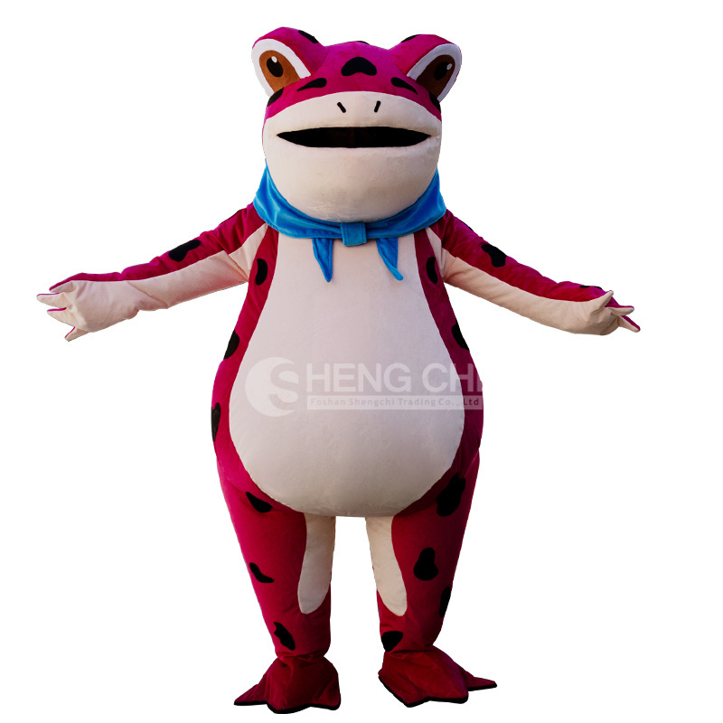 In Stock Factory Frog cartoon figure costume inflatable frog costume toad doll suit plush head cover