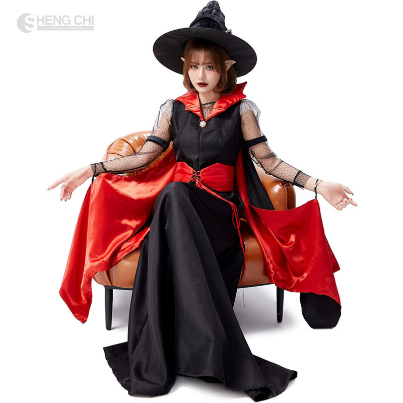 Halloween Costume Queen's Dress mpire Costume Vampire Bat Night Club Devil Performance Dress