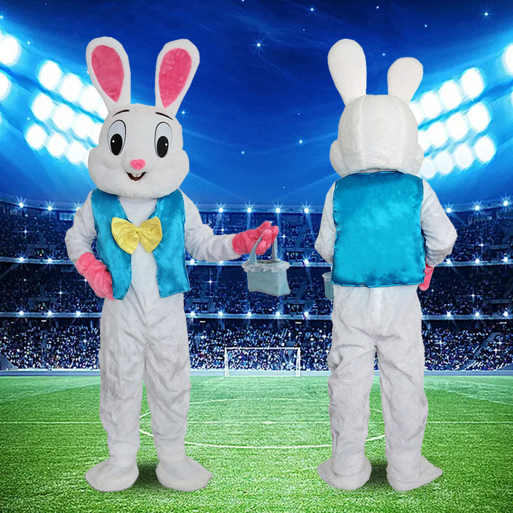 2023 hot sale soft plush rabbit costumeadult wear walking mascot costume easter rabbit mascot costume