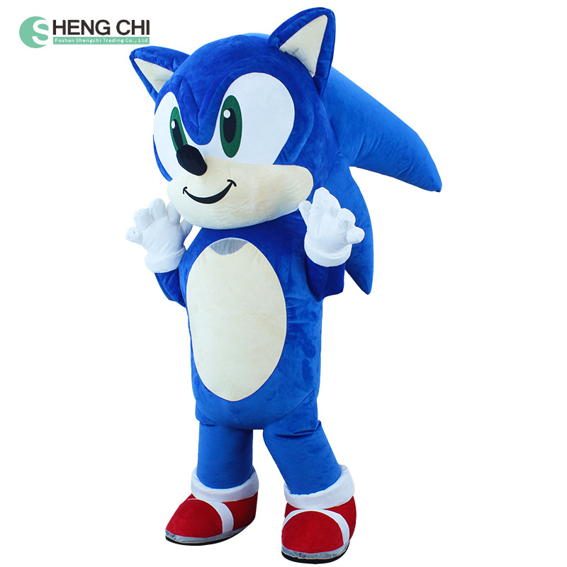 Inflatable Sonic Mascot Costume for Adults Characters Fancy Dress for cosplay party