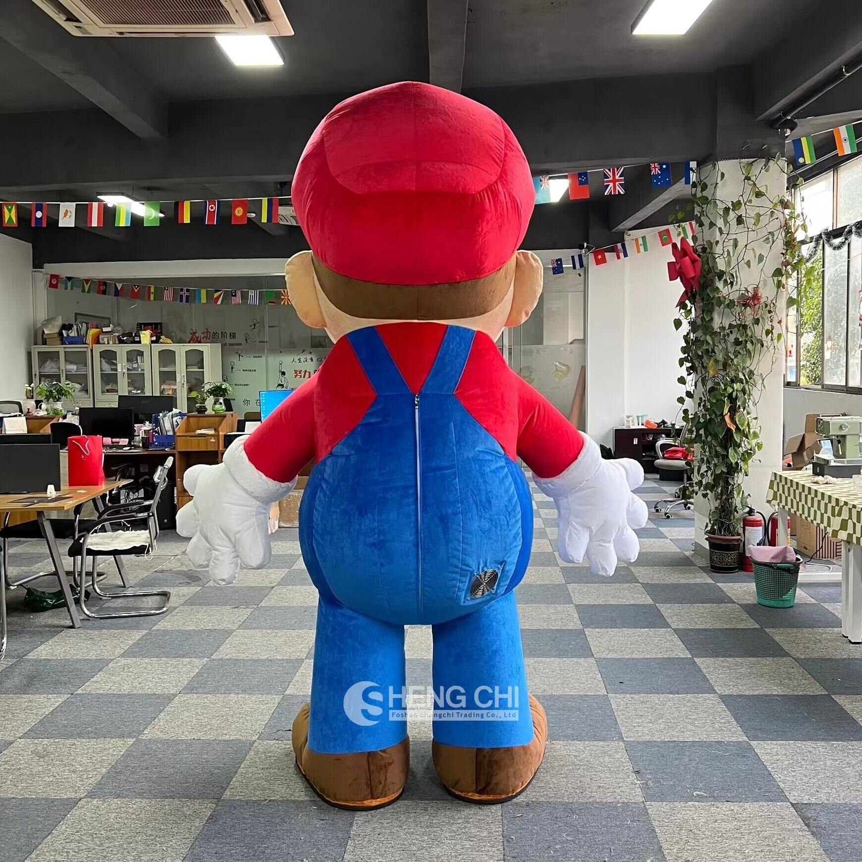 Inflatable Super Mario& Luigi Mascot Costume Customized Halloween inflatable mario bros Mascotte Costumes For Adult