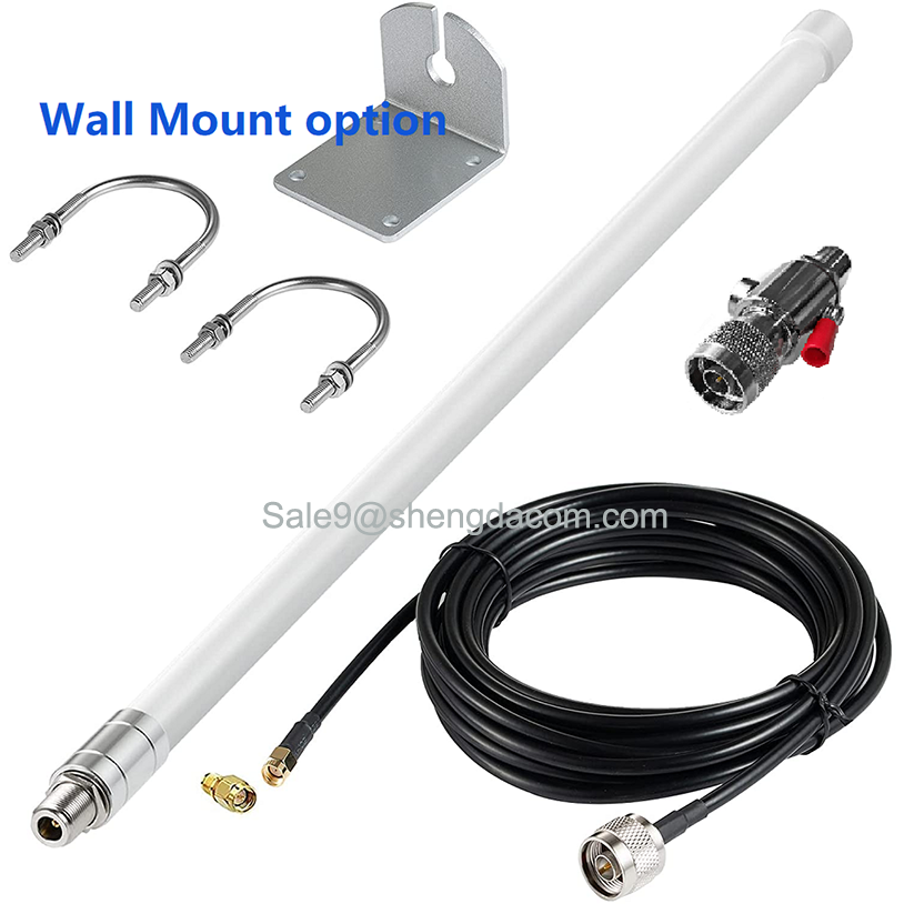 LTE 698-2700MHz 4G  6dBi 12dBi high gain fiberglass outdoor omni antenna for base station starlink satellite signal booster