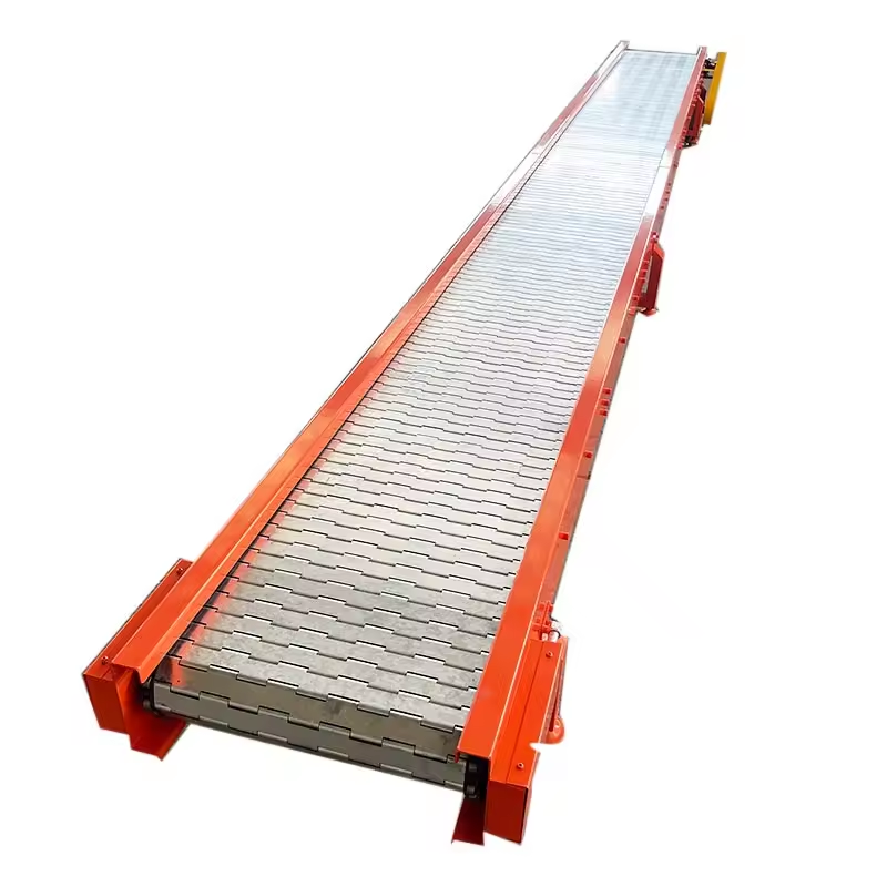 Factory Customized High Temperature Resistant Stainless Steel Transport Equipment Slat Plate Chain Conveyor