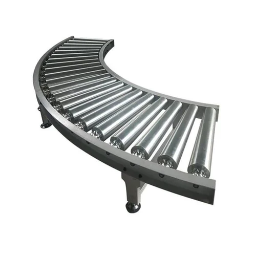 90/180 Turning Motorized Stainless Steel Roller Conveyors Heavy Loading Gravity Roller Conveyor For logistics warehouse