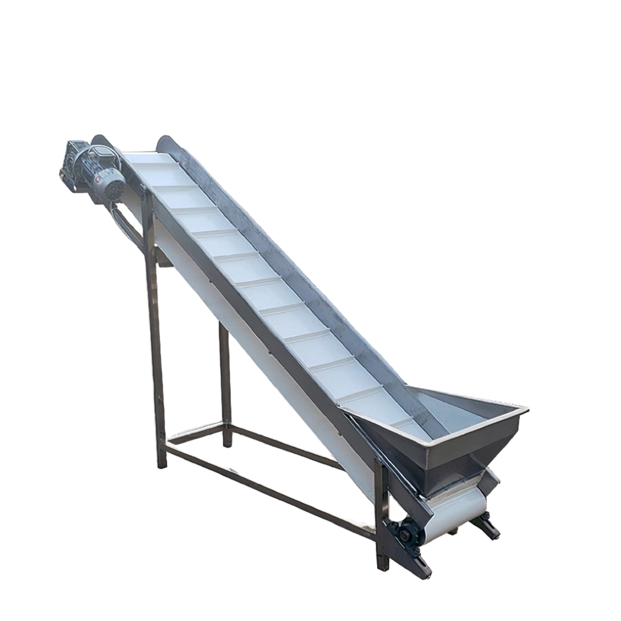 Z Type Food Grade PVC Stainless Steel Incline Bucket Elevator Feeder Rice Seed Nut Grain Hardware Bean Elevator Conveyor