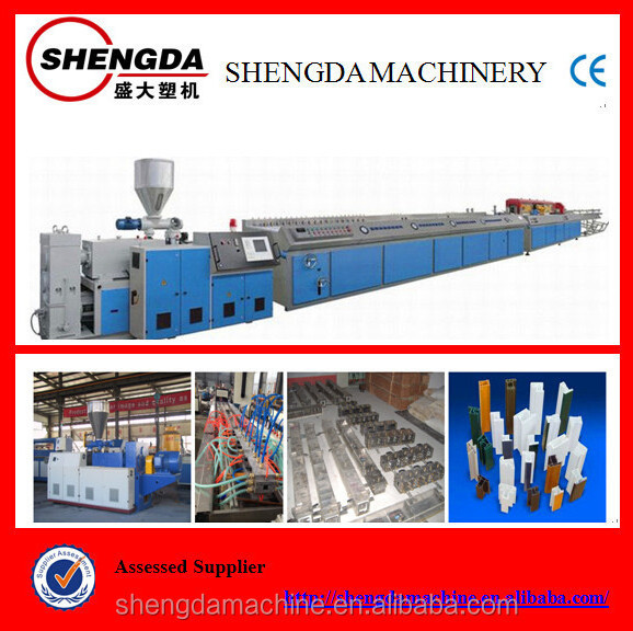 wood plastic composite raw material profile production line/making machine