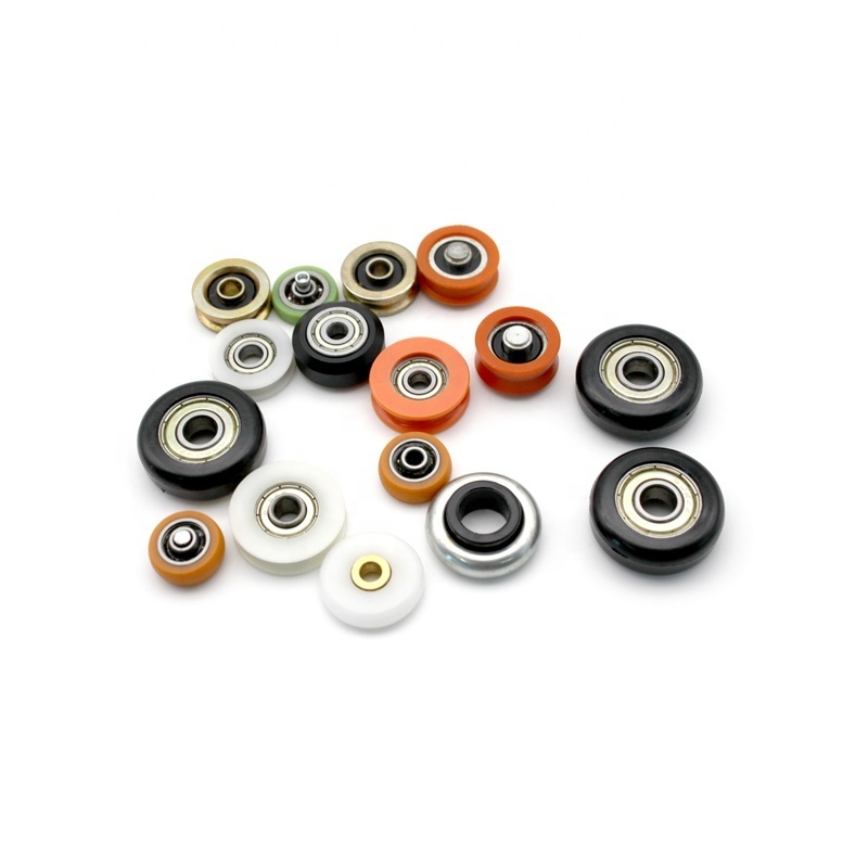 Sliding Door Nylon Round Pulley Ball Bearing Wheel Roller for Door Windows Shower Pulleys Drawer Wheel