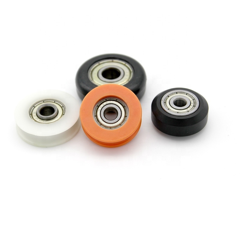 Sliding Door Nylon Round Pulley Ball Bearing Wheel Roller for Door Windows Shower Pulleys Drawer Wheel