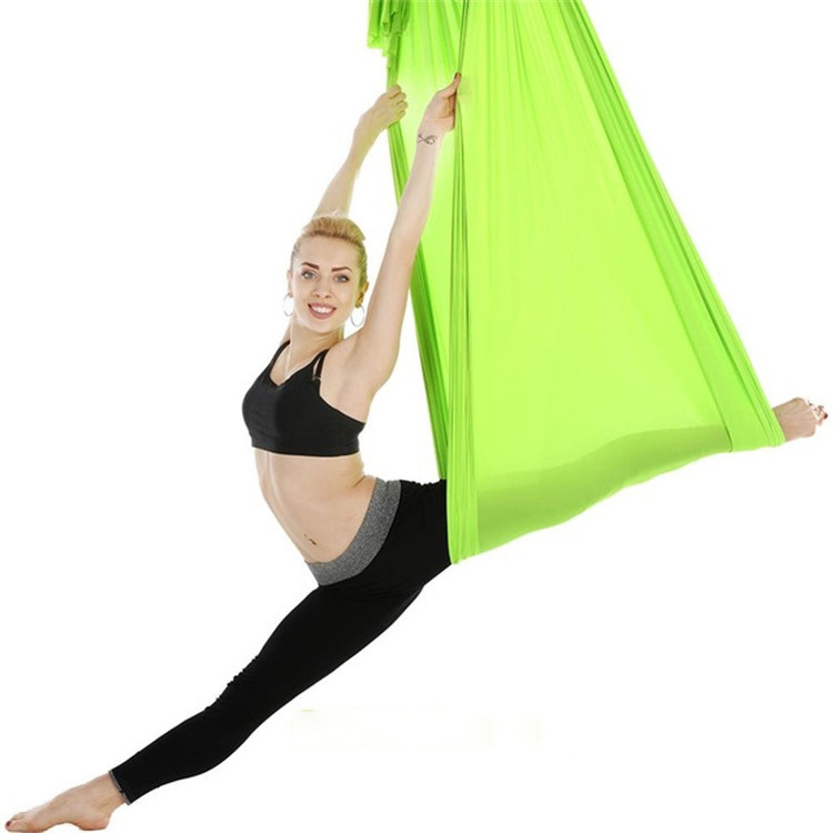 SHENGDE Jade Green Pink Nylon Doorway Aerial Hanging Swing Yoga Hammock,Hammock For Air Yoga