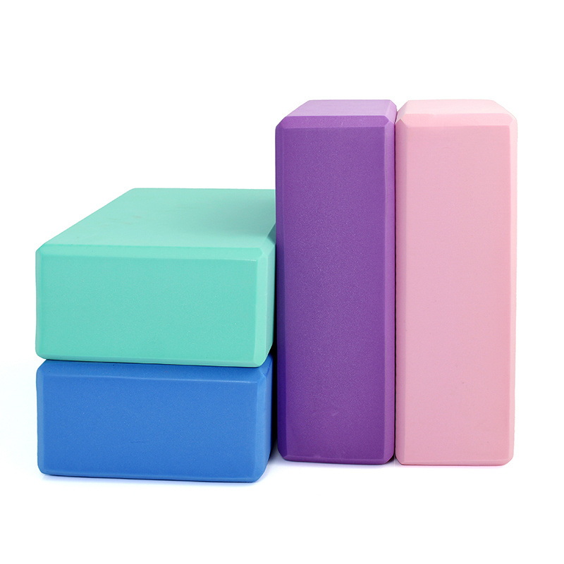 SHENGDE Wholesale High Density Eco Friendly Non Slip Custom Size Logo Eva Foam Yoga Block