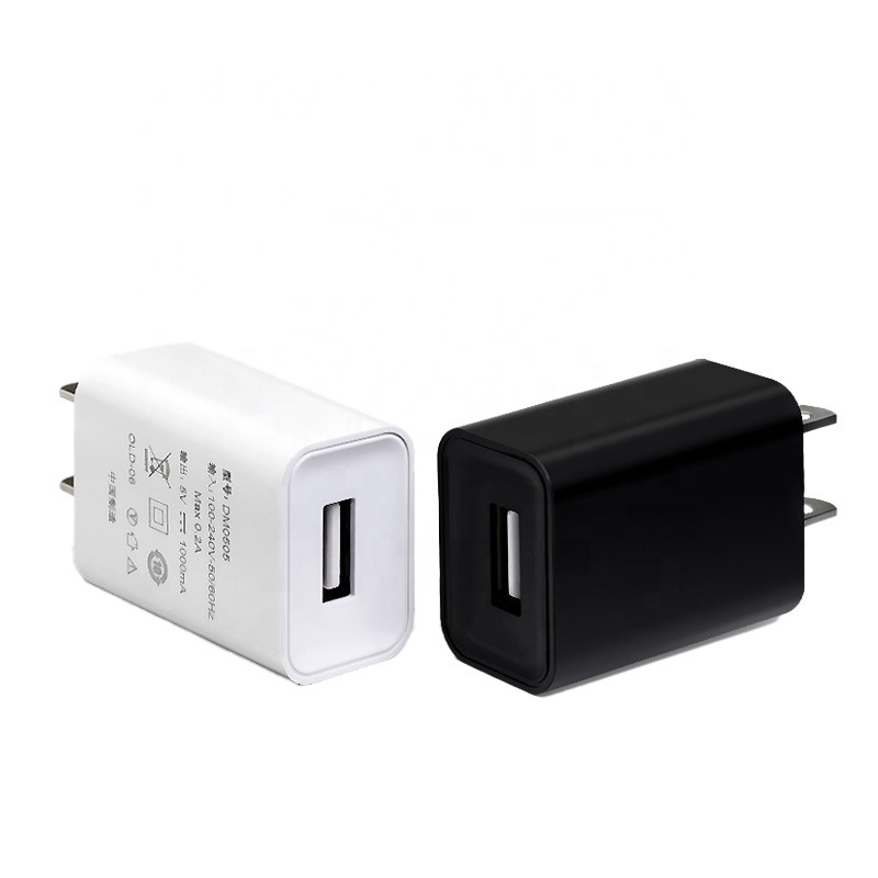 Factory Wholesale High Quality US EU Plug Certified Single 5W Chargers For Mobile Phone