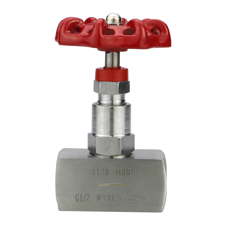 304 stainless steel female connection Needle gauge stop valve Globe Valve for Pressure gauge