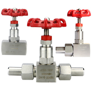 304 stainless steel female connection Needle gauge stop valve Globe Valve for Pressure gauge