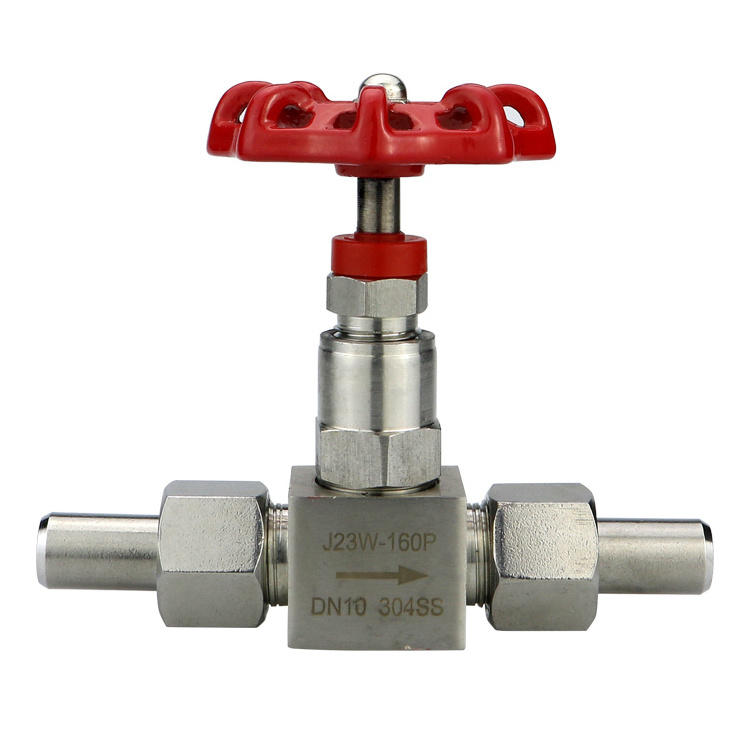 304 stainless steel female connection Needle gauge stop valve Globe Valve for Pressure gauge